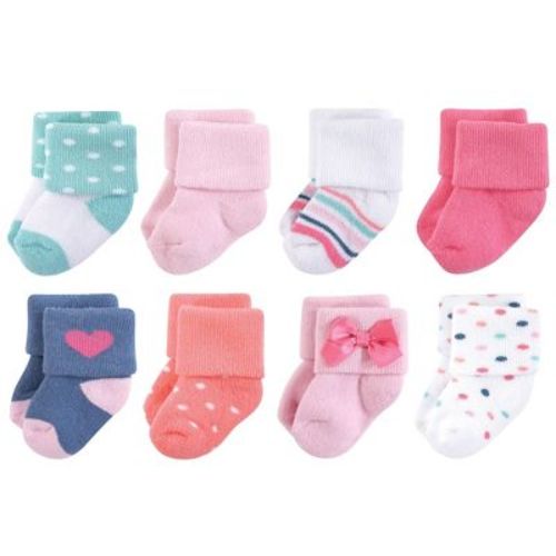 Little Treasure Baby Girls Newborn Socks, Confetti, 6-12 Months