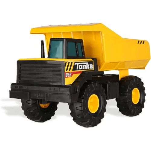 Tonka Steel Classics Mighty Dump Truck, Toy Truck, Real Steel Construction, Ages 3 and Up, Frustration-Free Packaging (FFP) , Yellow