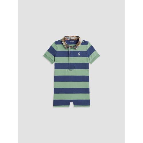 Ralph Lauren Baby Boy's Striped Rugby Shortalls | Saks Fifth Avenue