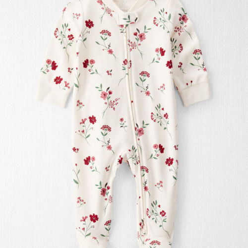 Baby Girl Organic Cotton Sleeper in Rosethorn Hollow | Carter’s Oshkosh Canada