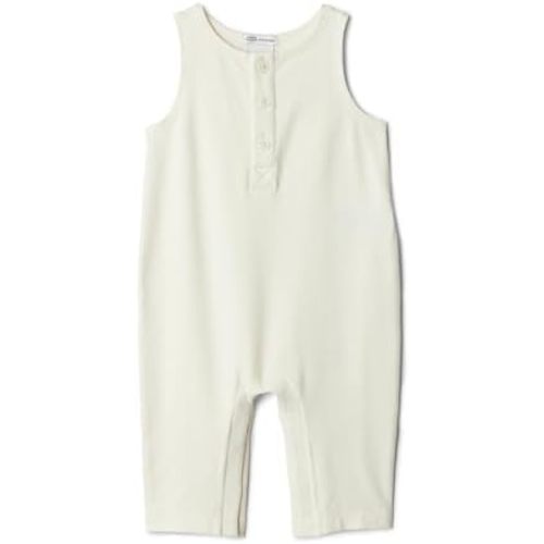 Amazon Essentials x Sofia Grainge Unisex Babies' Sleeveless Lightweight French Terry Romper
