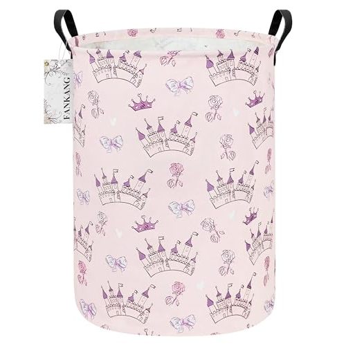 Castle Storage Bin Foldable Nursery Basket | Foldable with Waterproof PE Coating Organizer Bin for Kids Boys and Girls,Office,Bedroom,Clothes