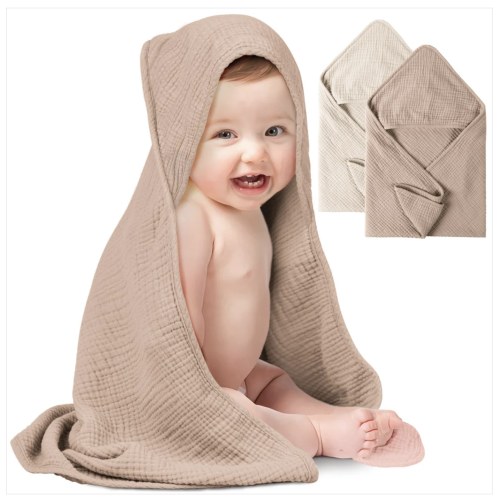 Cotton Hooded Towels - 2 Pack