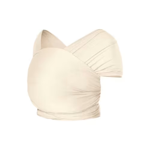 Ergobaby Aura Knit Baby Wrap - Cream: Buckle-Free Carrier, Lyocell Material, Facing-In Front Design, 8-25 lb Capacity