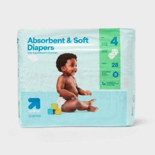 Disposable Diapers - Size 4 - 28ct - up&up™