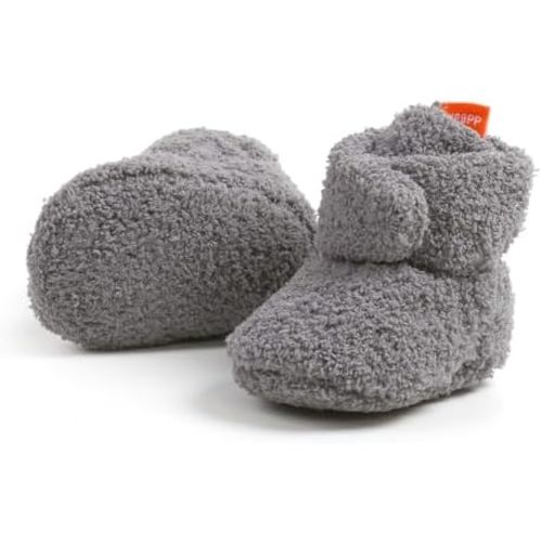 GDSDYM Baby Booties Cozy Fleece Slippers Soft Baby Shoes With Gripper Soles, Winter Warm Infant Newborn Crib Sock Shoes First Walkers