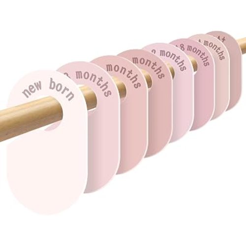 Baby Size Clothes Divider for Closet 8PCS Nursery Baby Clothes Organizer