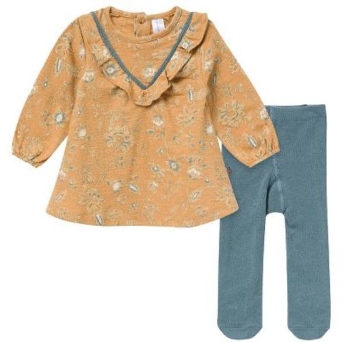 Modern Moments by Gerber Baby Girls' 2-Piece Dress and Tights Set