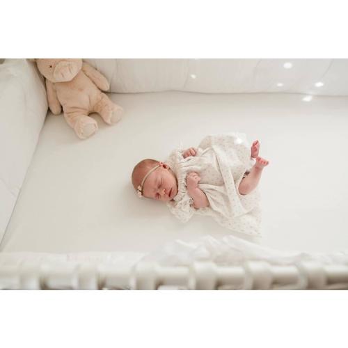 Fitted Crib Sheet - Red Land Cotton