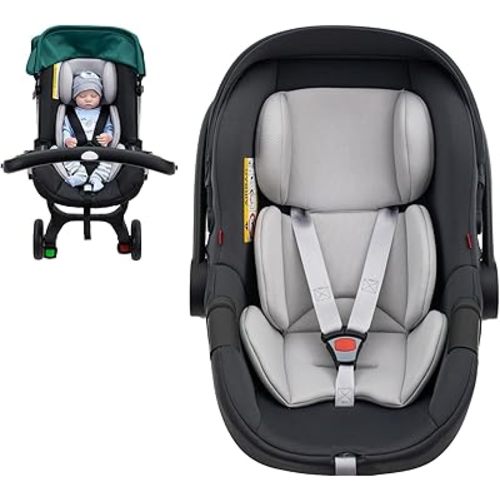 Infant Insert for Doona, Thickened Baby Car Seat Head & Body Support for Side Impact Protection, Universal Carseat Head Support for Infant, Breathable Baby Car Seat Cushion with Filled Natural Sponge
