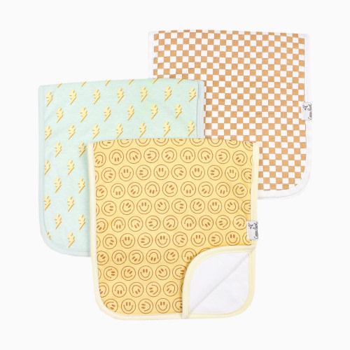 Copper Pearl Printed Burp Cloth Set - Vance