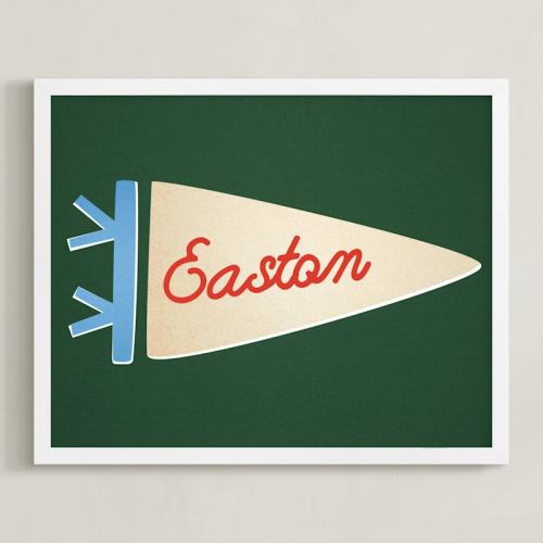 Proud Pennant Custom Open Edition Children's Art Print by Amy Kross
