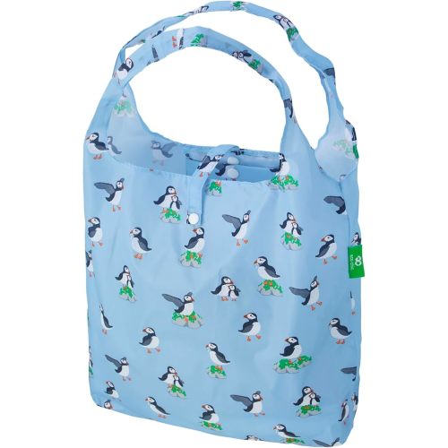 ECO CHIC Foldable Reusable Grocery Bags - Lightweight, Recycled & Reusable Shopping Bag - Waterproof Packable Tote