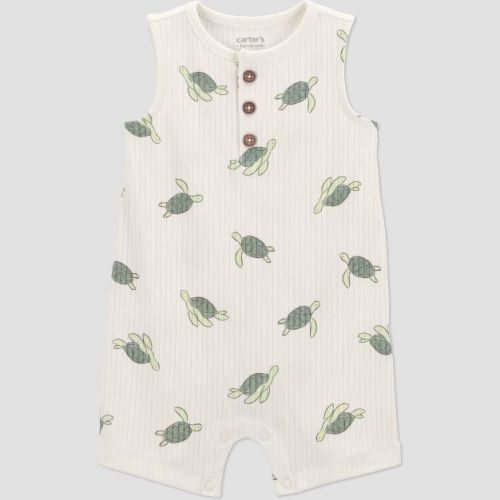 Carter's Just One You® Baby Boys' Turtle Romper - Green/Ivory 6M
