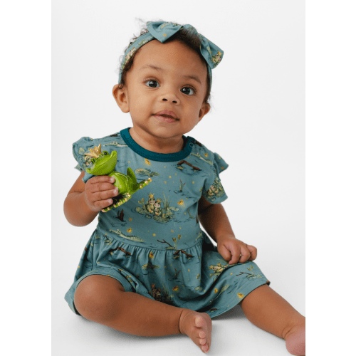 Frog Prince Baby Flutter Dress – Little Crowns & Capes