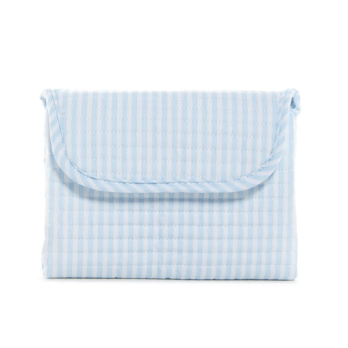Quilted Changing Mat, Pimlico Stripe Blue | Magpies Paducah