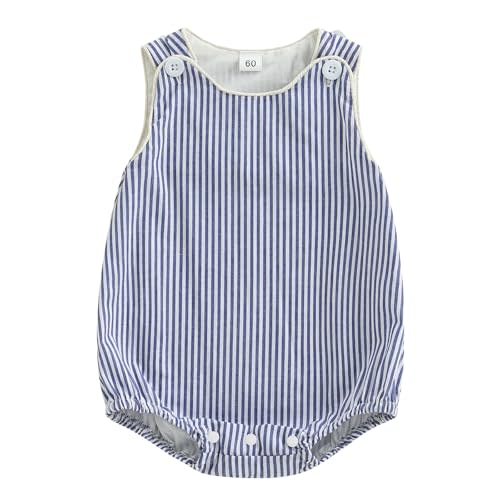 Kuriozud Unisex Newborn Baby Boy Girl Summer Clothes Sleeveless Bubble Romper Jumpsuit Overall Shorts Infant Clothing