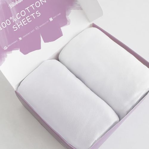 100% Cotton Bassinet Sheets Compatible with ANGELBLISS, Jimglo, Mika Micky, MMBABY, HARPPA and AMKE(33"x19") Baby Bassinet Bedside Sleeper, 2 Pack, Ultra Soft Bassinet Sheet for Baby, White