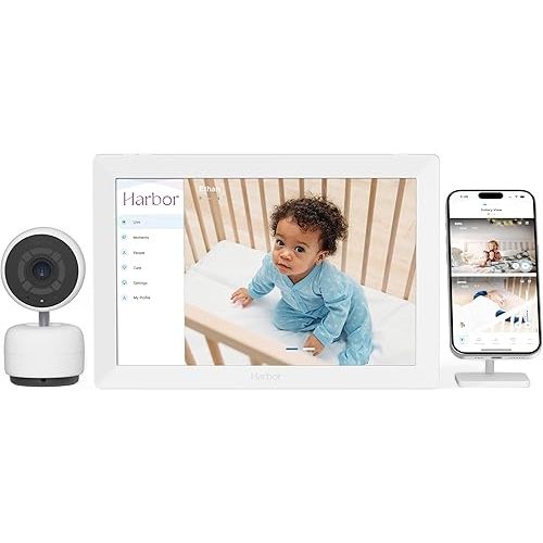 Harbor Smart Baby Monitor with 10” Tablet - The Most Reliable Way to Monitor Your Baby with or Without Internet - Private & Secure - Travel Friendly - Supports 2+ Cameras - Lifetime Membership