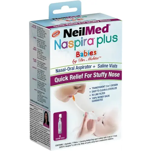 NeilMed Naspira Plus Nasal Oral Aspirator, 1 Count