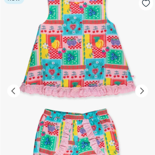 Cotton Gauze Swing Top and Short Set