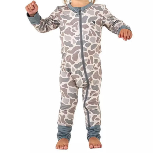 Baby BURLEBO Full Zip Convertible Pajamas