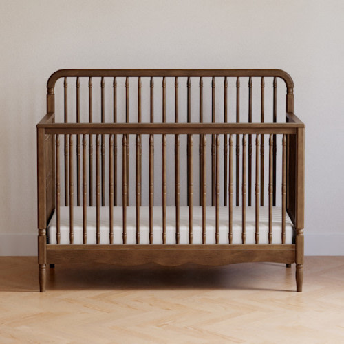 Liberty 4-in-1 Convertible Spindle Crib - Natural Walnut