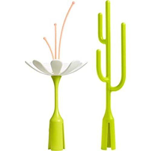 Boon Poke and Stem Baby Bottle Drying Rack Accessories - Space Saving Baby Accessories for Baby Bottle-Feeding Supplies - Bottle Rack Dryer Attachments for Baby Bottle Storage