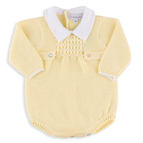 Porter Butter Yellow Knitted Romper