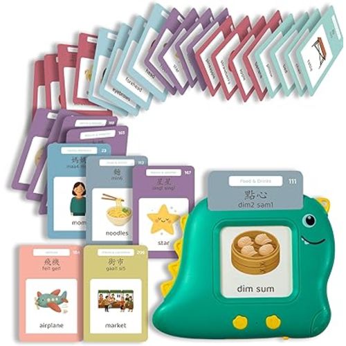 Monkey & Bananas | Cantonese–English Talking Flash Cards | Traditional Chinese & Jyutping | Bilingual Toy for Toddlers & Beginner Learners | 224 Words, 18 Themes | Screen-Free | Ages 2–6