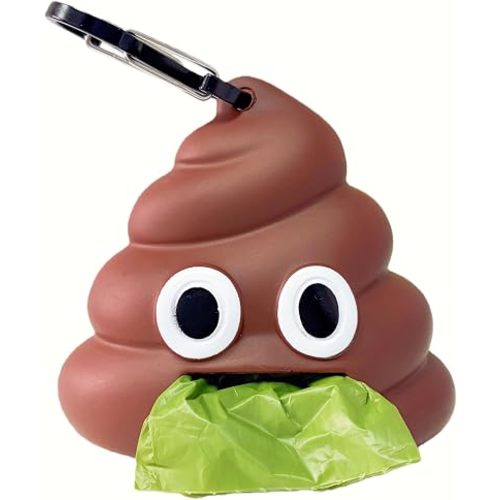 Dog Poop Bag Dispenser for Dog Leash, Poop Shape Sturdy Holder