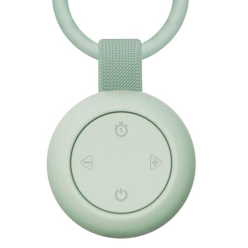 Portable Baby Sound Machine & Essentials for Babies & Kids-Mint | White Noise Machine[Timer Function][20 Soothing Sounds][15 Hours Battery Life]Travel,Registry,Gifts,Clips on Baby Stroller
