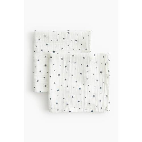 2-PACK SMALL MUSLIN BURP CLOTHS