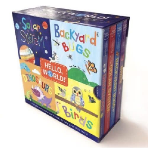 Hello, World! Boxed Set: Solar System; Dinosaurs; Backyard Birds; Bugs by Jill McDonald, Board Book | Barnes & Noble®