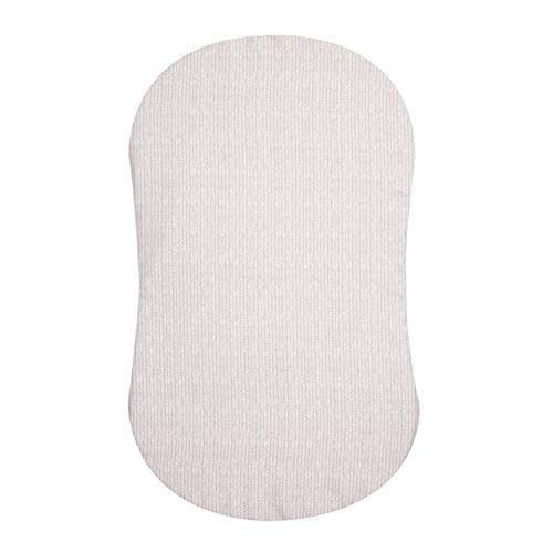 HALO BassiNest Fitted Sheet – 100% Cotton, Soft and Breathable Bassinet Sheet for Babies, 30” x 16” Pre-Shrunk Sheet Herringbone
