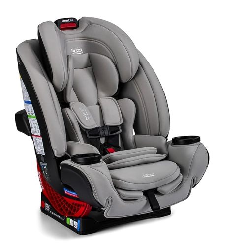 Britax One4Life All in One Convertible Car Seat, 3 in 1 Car Seat & Booster Seat with Easy ClickTight Installation, Extended Rear Facing Capacity, and Breathable SafeWash Fabrics — Parchment