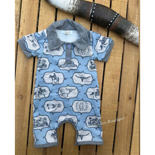 Cowboy way romper