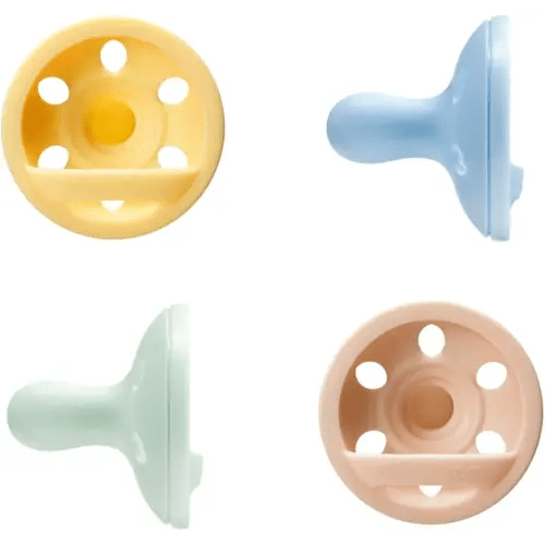 Tommee Tippee Breast-Like Pacifier, Lightweight, One-Piece Silicone Design, Symmetrical Nipple, 0-6m, 4 Pack