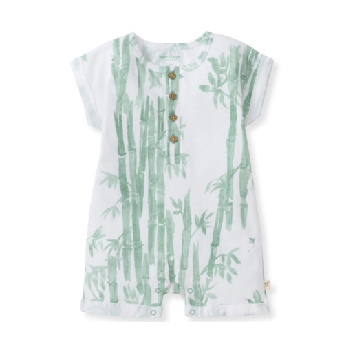 Bamboo Forest Baby Boy Romper
