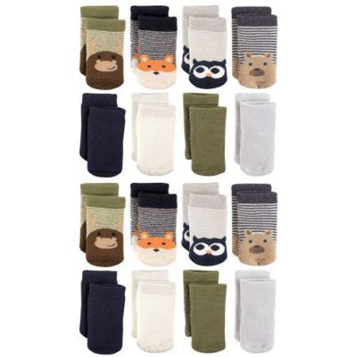Luvable Friends Baby Cotton Rich Terry Socks 16-Pack