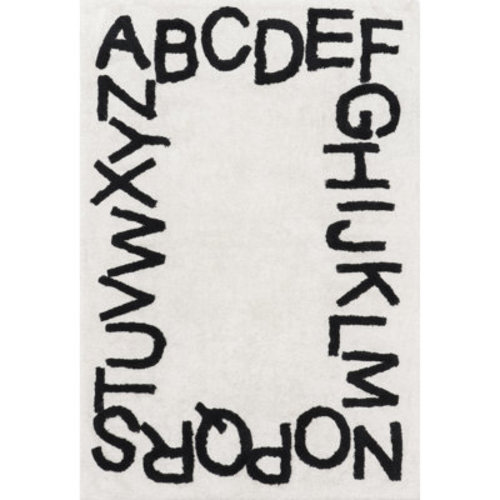 Ebern Designs Alphabet SpinCleanhable Rug & Reviews | Wayfair