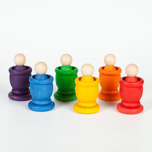 Grapat Nins Mates and Coins Stack and Sort Game: The Wooden Wagon