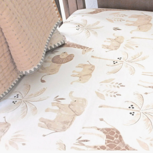 Crane Baby Safari Animal Cotton Crib Sheet & Reviews | Birch Lane