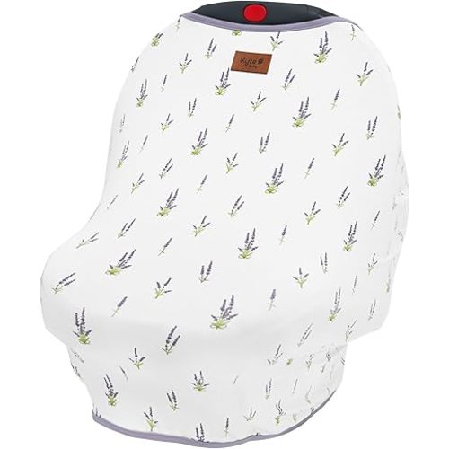 KYTE BABY Unisex Rayon Made from Bamboo Car Seat Cover, Lavender