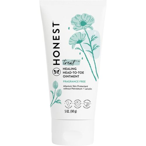 The Honest Company Head to Toe Multi-Purpose Healing Ointment, Safe for Sensitive Skin, Hypoallergenic, Fragrance-Free, Vegan, 5 oz