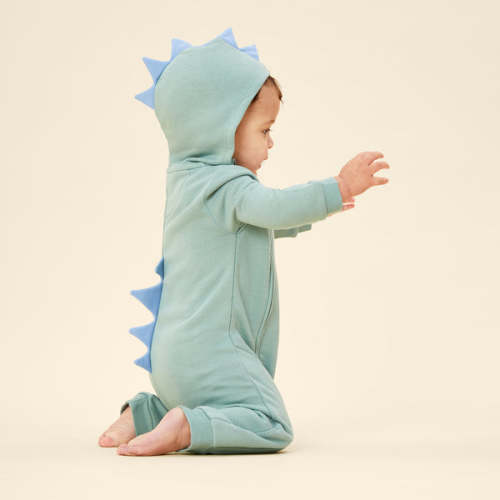 Dino Spike Zip-Up Jumpsuit | Organic Baby Daywear | MORI US