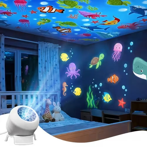 creative led projector night light led starry ocean - Temu