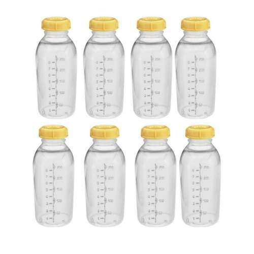 Medela Breastmilk Collection Storage Feeding Bottle W/lid 8oz /250ml 8 Bottle