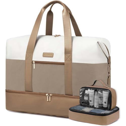LOVEVOOK Travel Duffel Bag, 19.69"x9.84"x17.72", Large Weekender