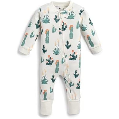 MONICA + ANDY One Piece Baby Pajamas, 100% Organic Baby Clothes for Girls and Boys, Sizes For Newborn and Infant